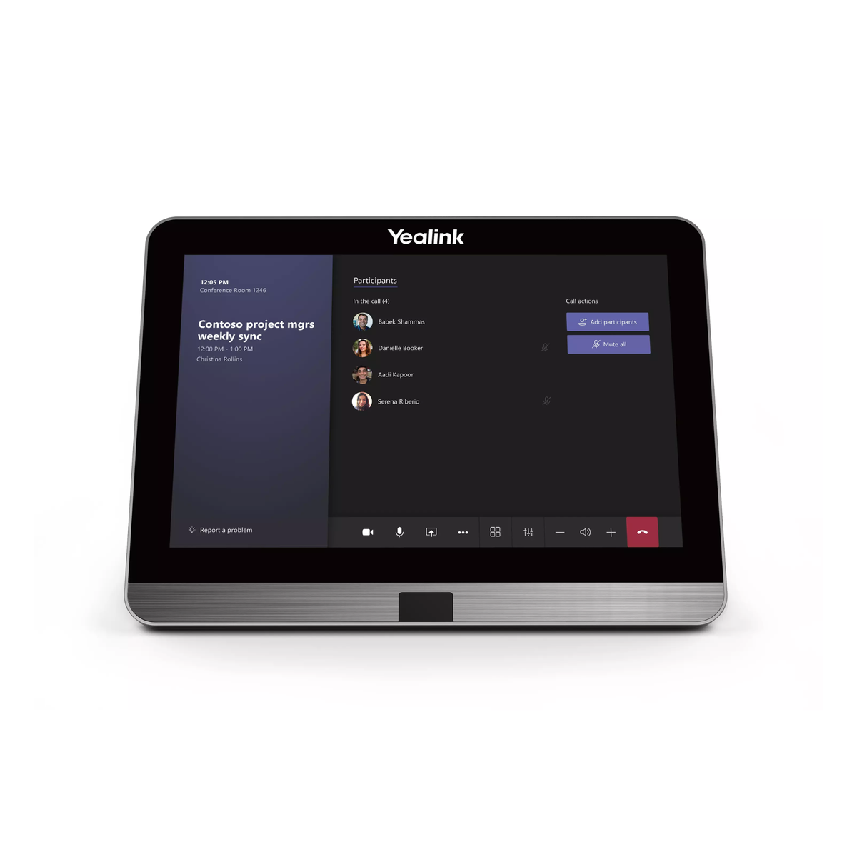Mtouch-II Touch control for Yealink room systems (only for Mcore)