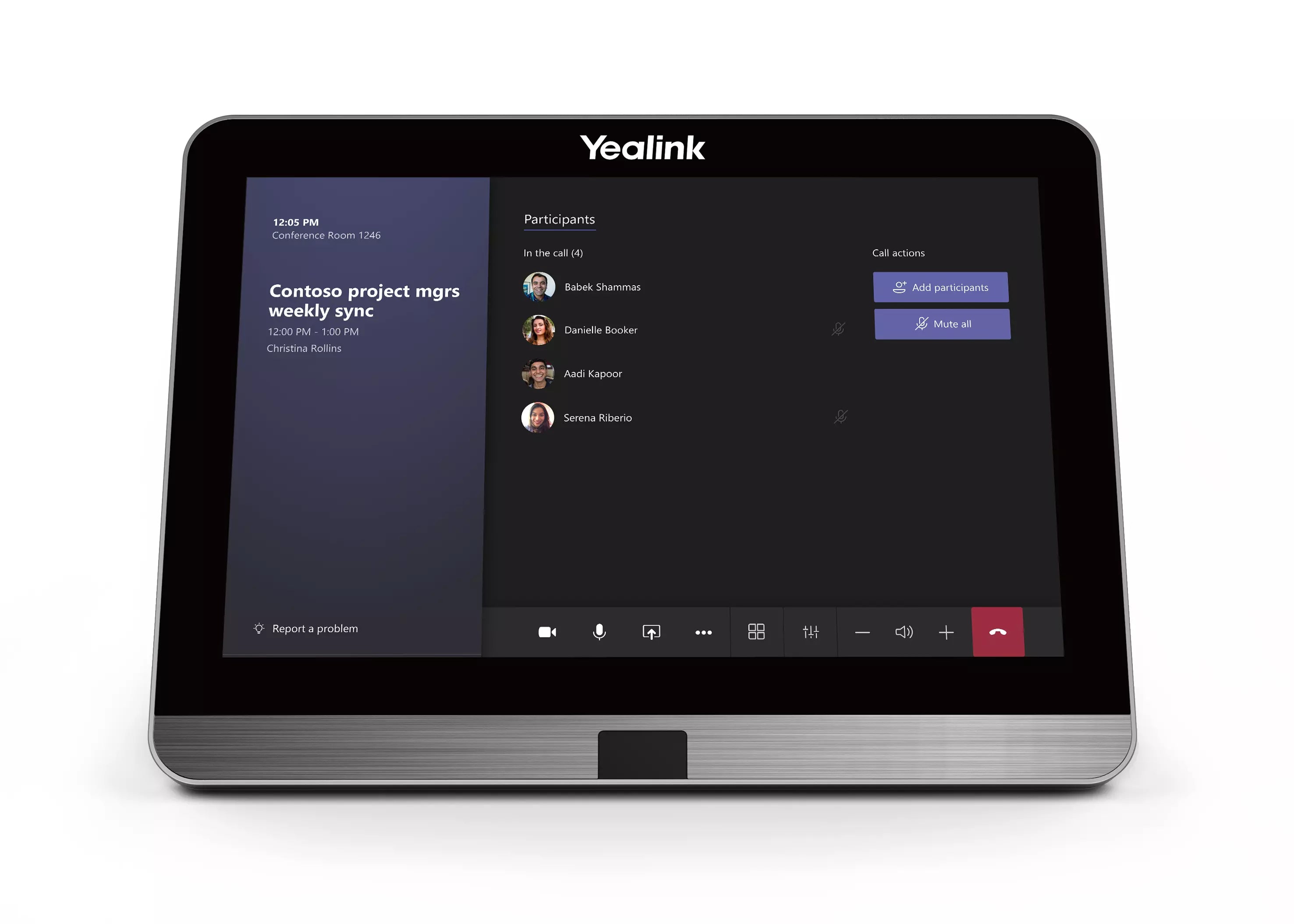 Mtouch-II Touch control for Yealink room systems (only for Mcore)