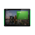 RoomPanel Plus E2, Black 10'' room scheduling panel for Teams, Zoom and others