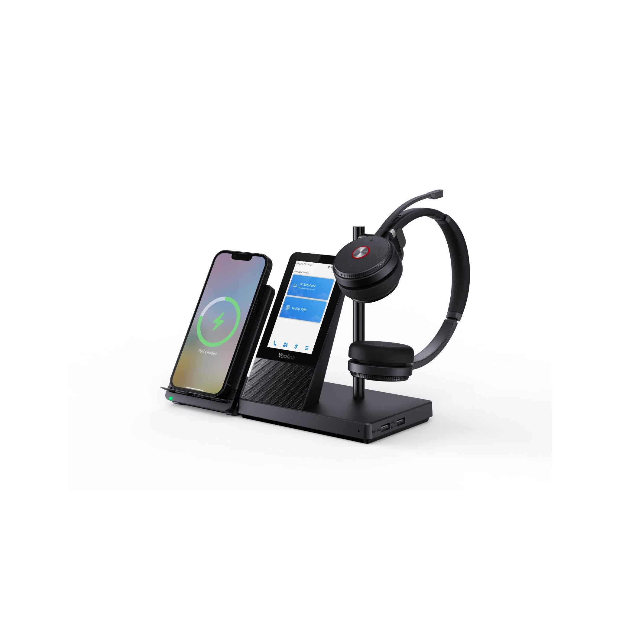 WH66 Premium Wireless DECT Teams certified dual-headset, USB-A