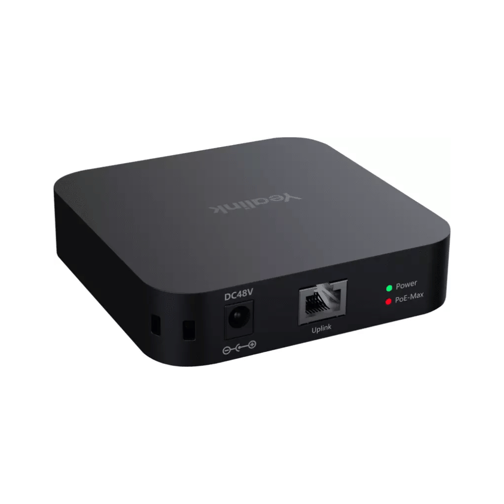 Room cable hub, 4-port PoE switch for Yealink devices